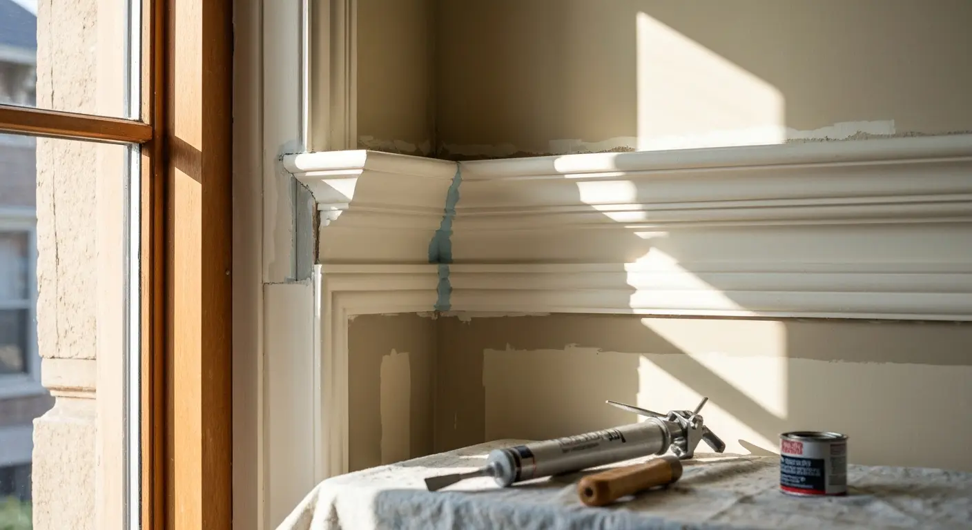 Trim and baseboard detail