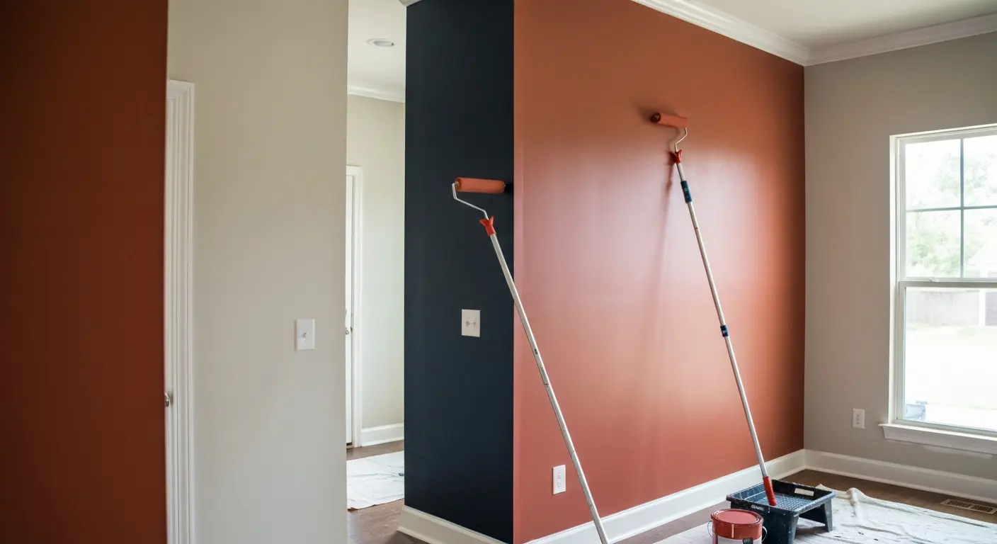 Accent wall painting service in Apex