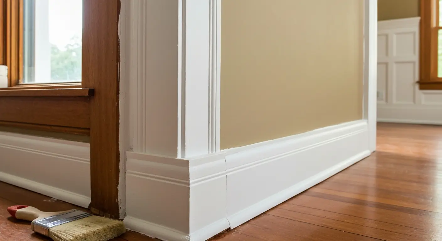 Trim and baseboard painting