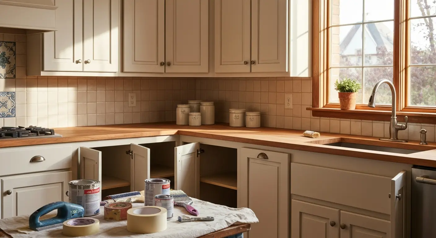 Kitchen cabinet painting