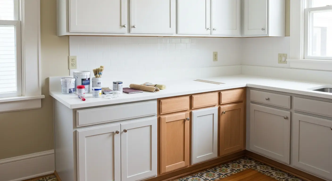 Kitchen cabinet painting