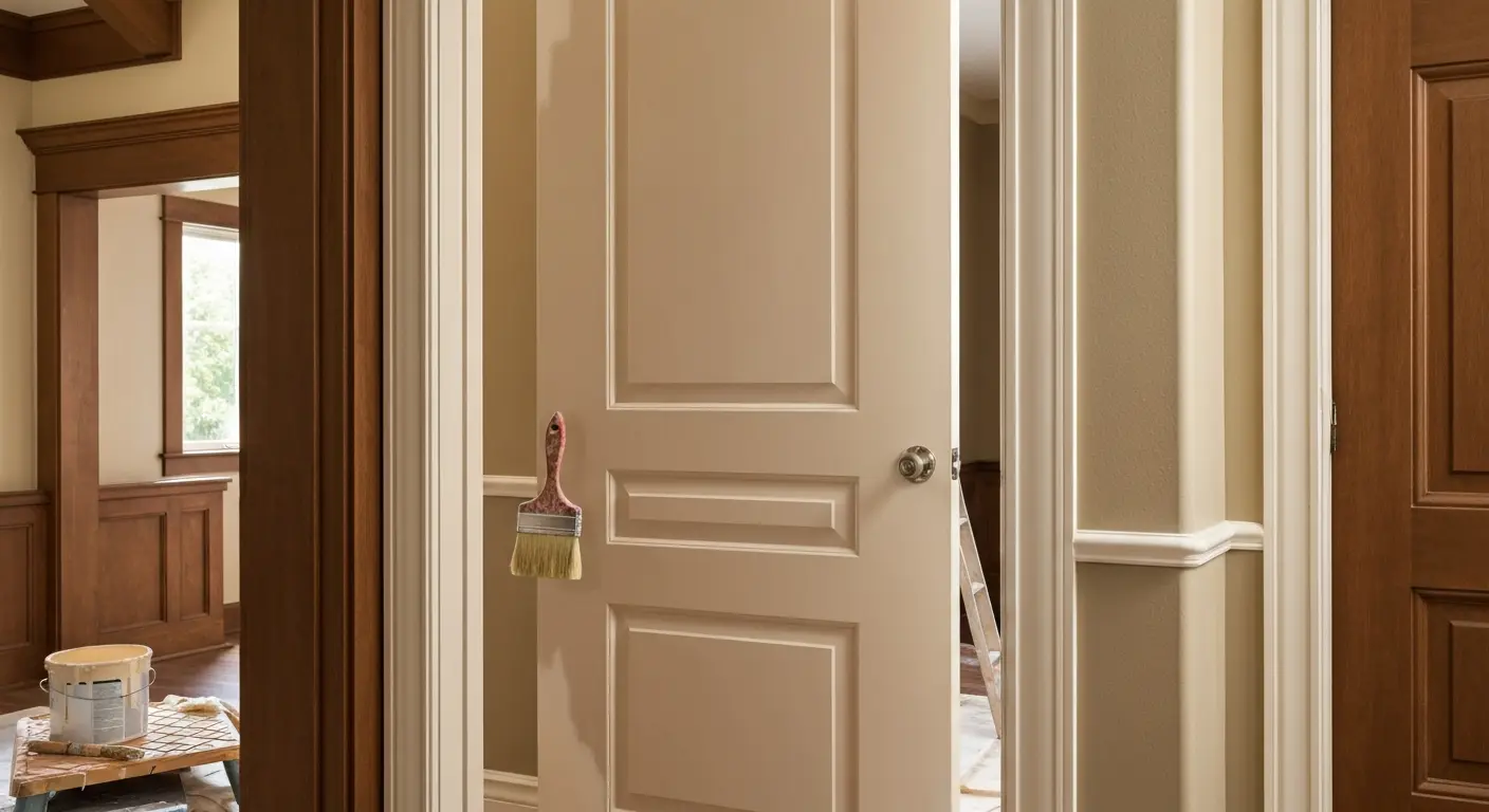 Interior door painting