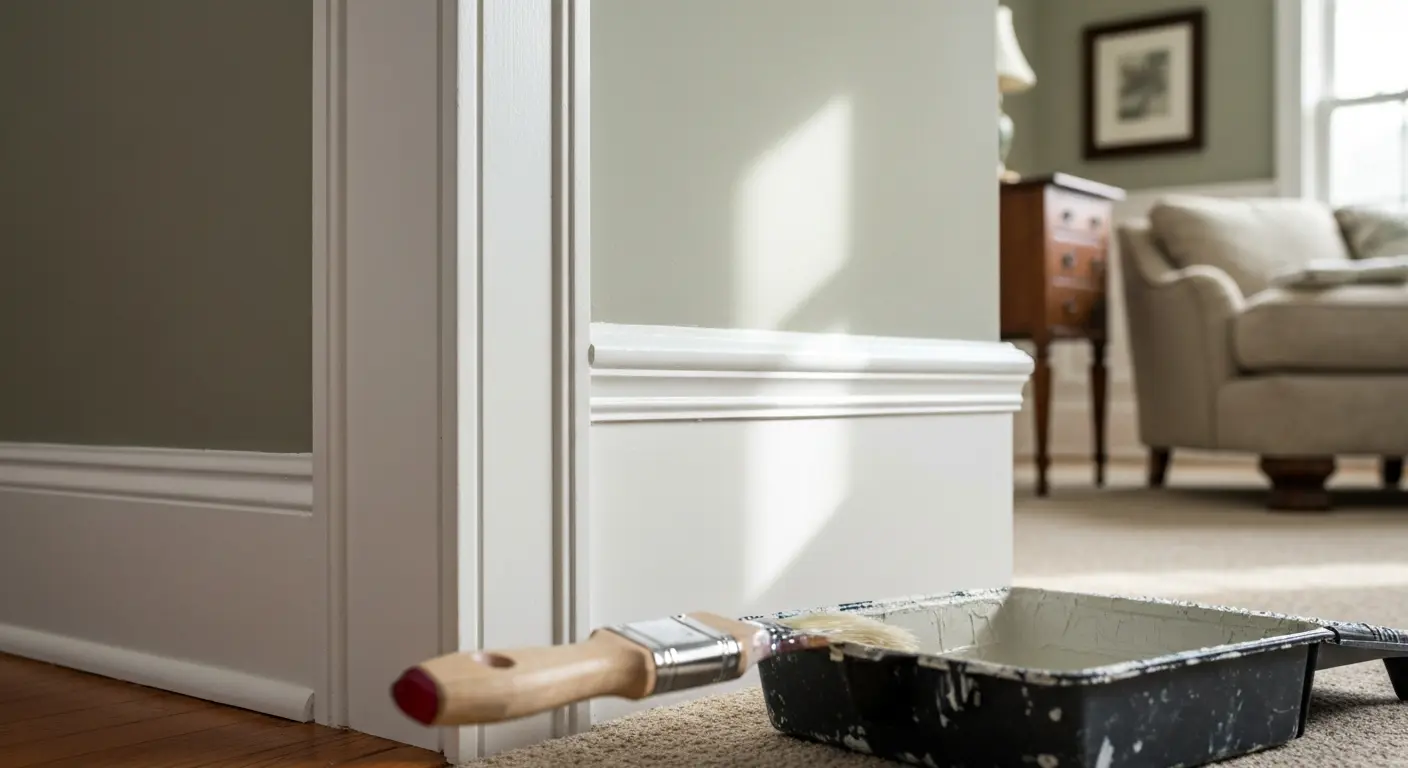 Trim and baseboard painting