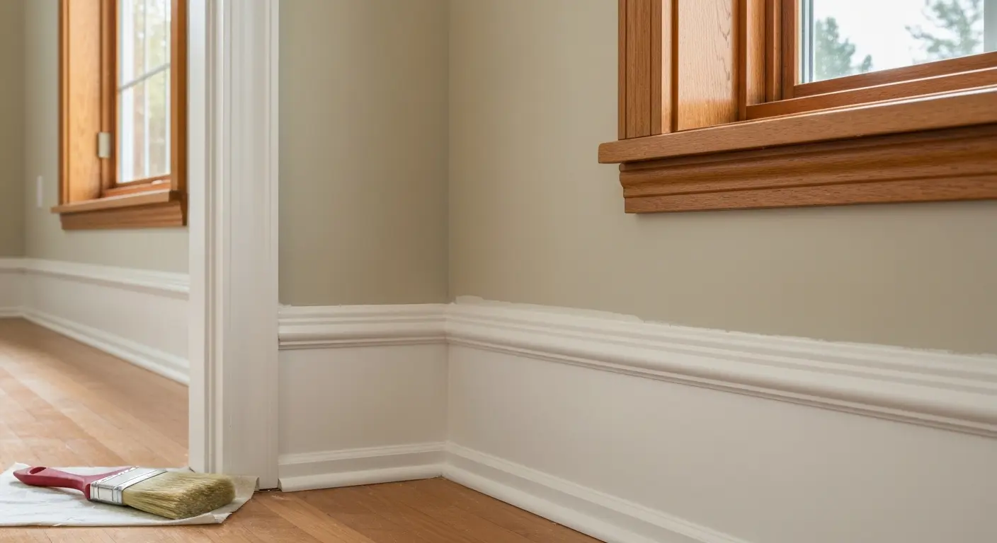 Trim and baseboard painting