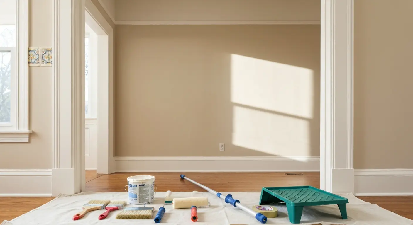 Kitchen wall painting project