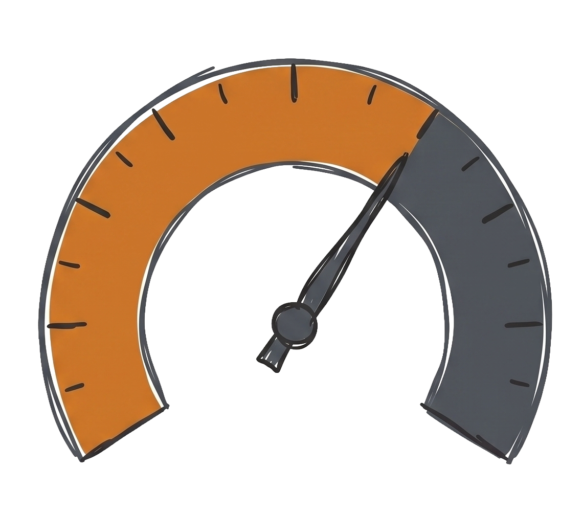 Gauge showing the optimal omega-3 to omega-6 lipid balance.