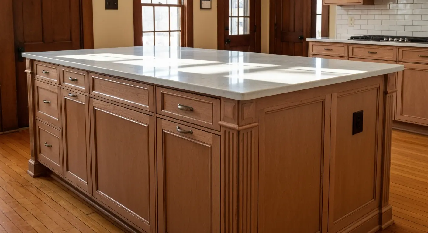 Kitchen island design in Mariemont home
