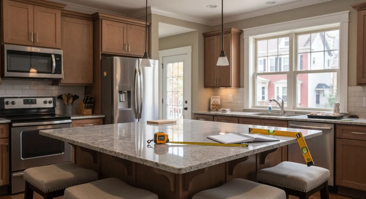 Kitchen island design and installation