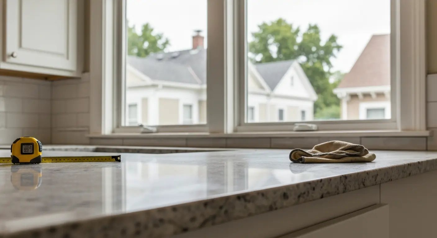 Kitchen countertop installation