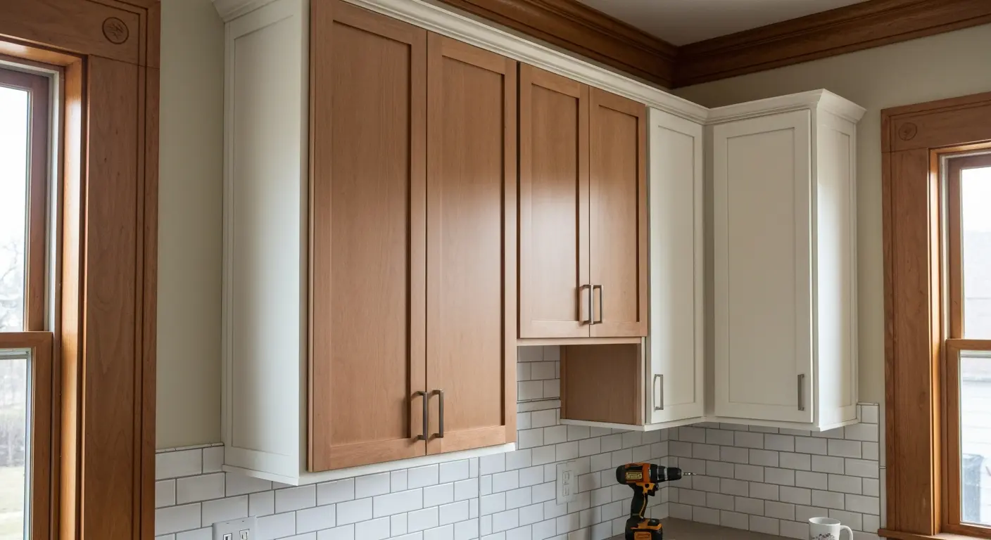 Custom cabinet installation