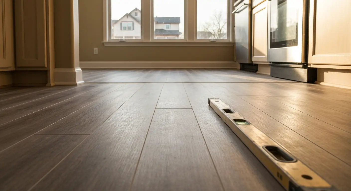 Kitchen flooring installation