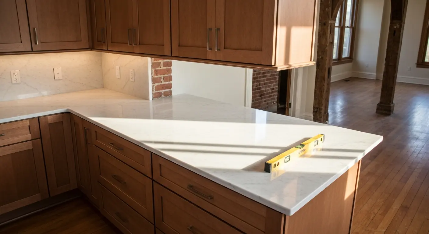 Custom kitchen cabinet installation