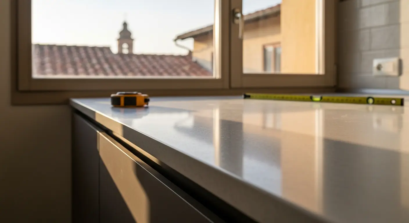 Kitchen countertop installation