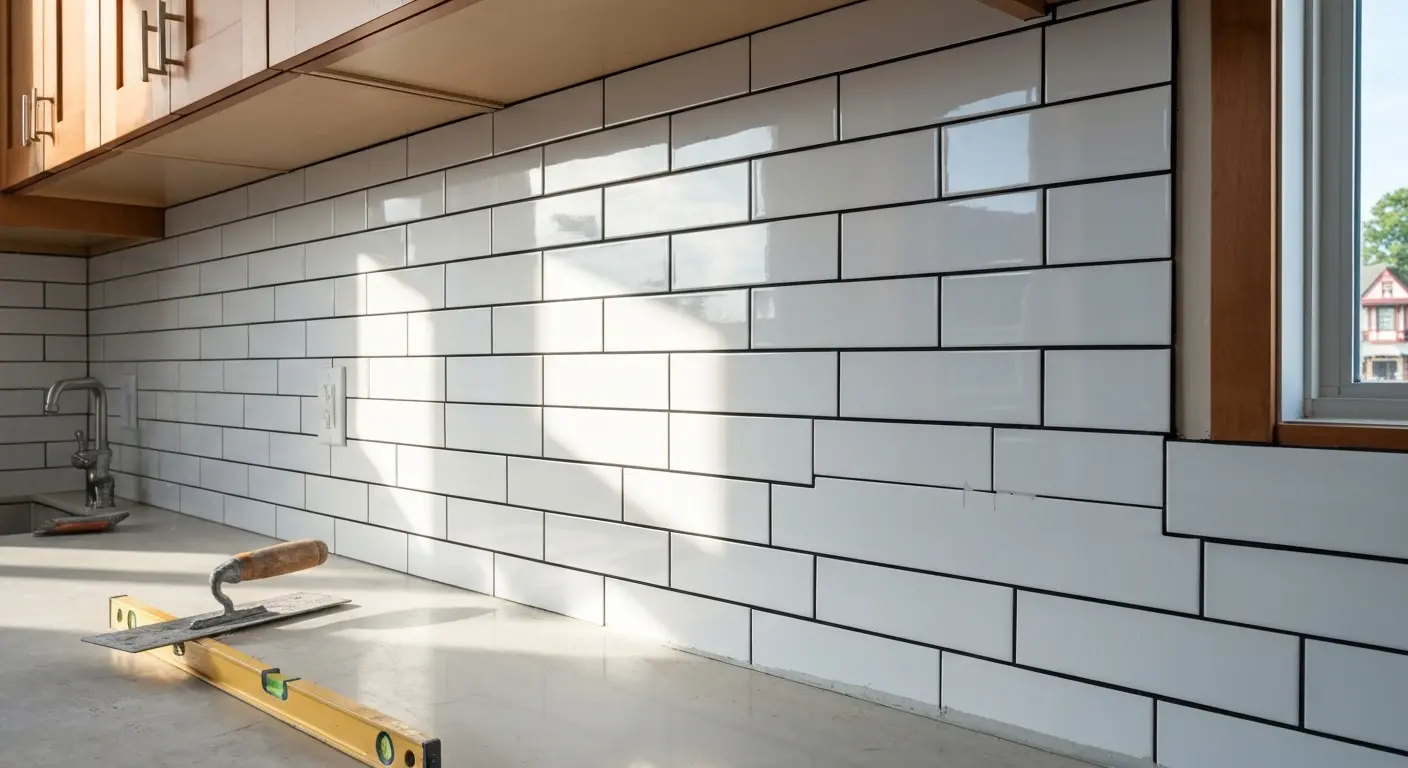 Backsplash installation