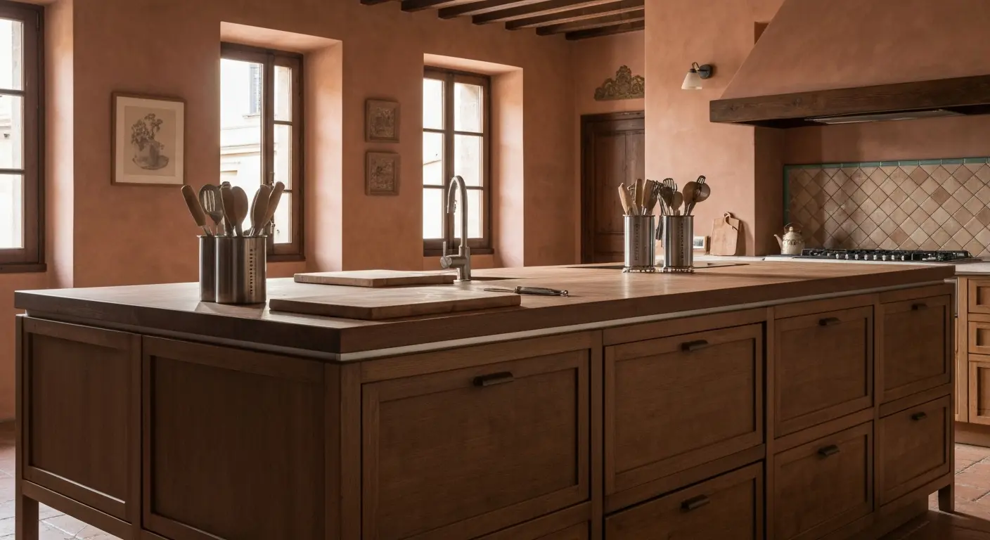 Kitchen island installation