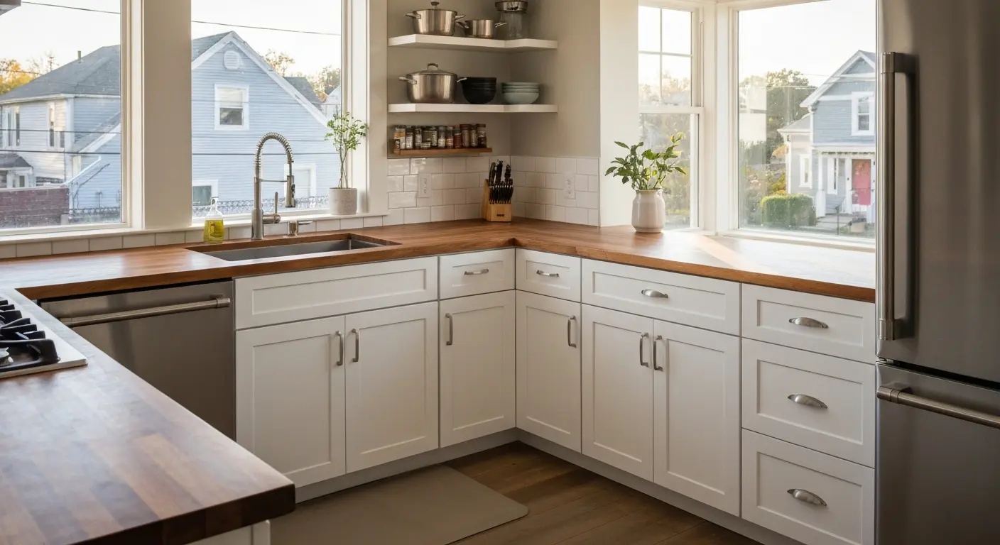 Functional kitchen workspace