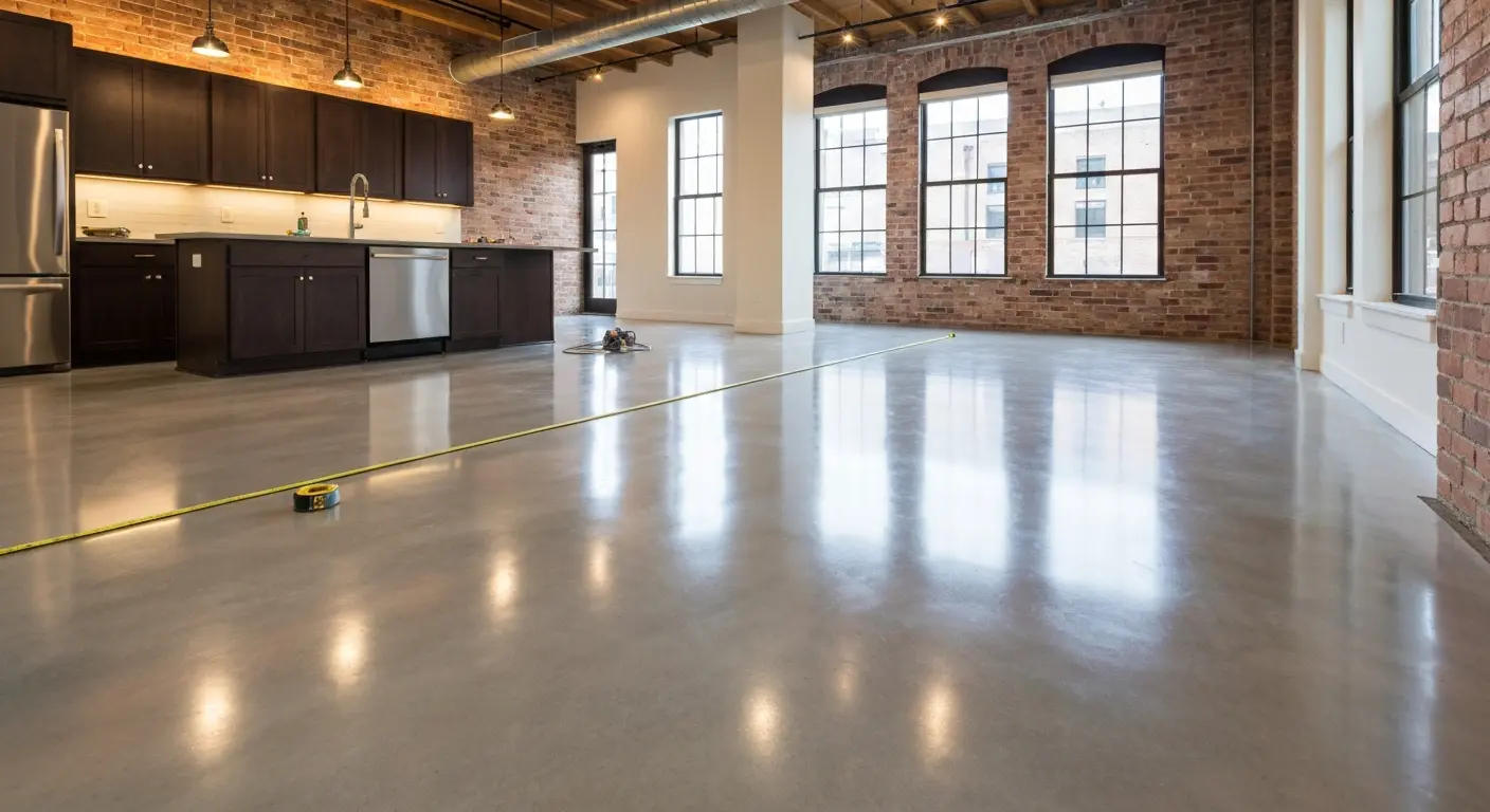 Kitchen floor installation