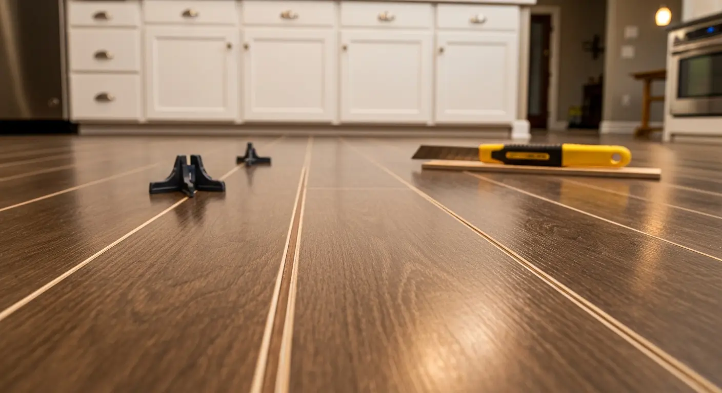 Kitchen flooring installation