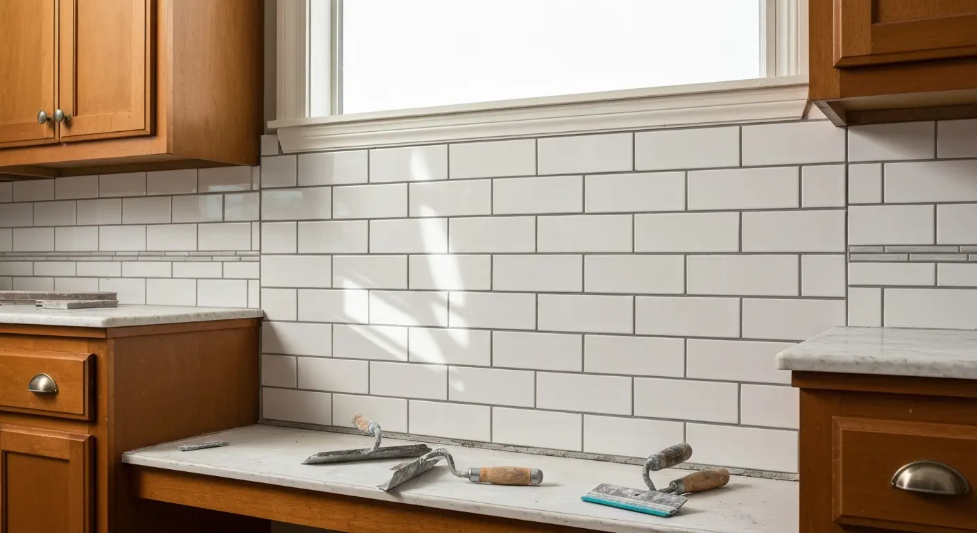 Kitchen backsplash tiling in Mariemont