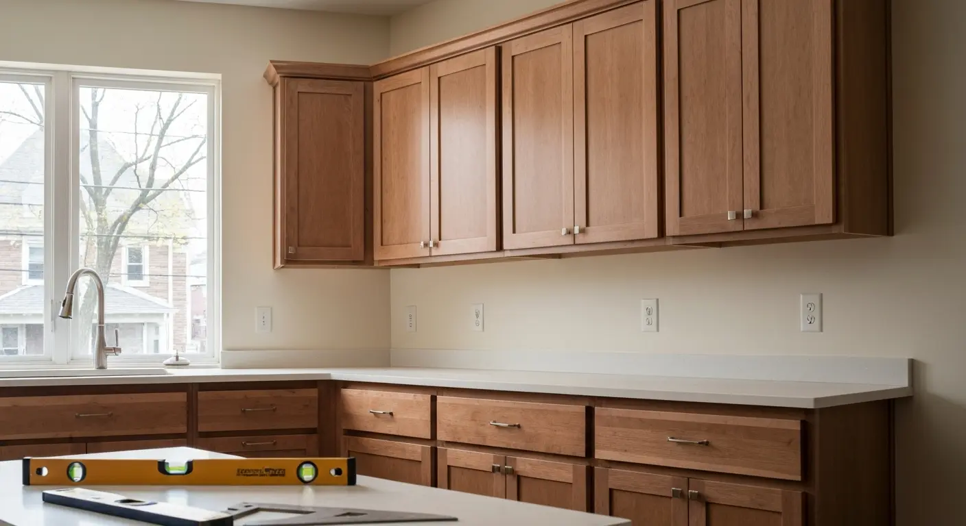 Custom kitchen cabinets installation