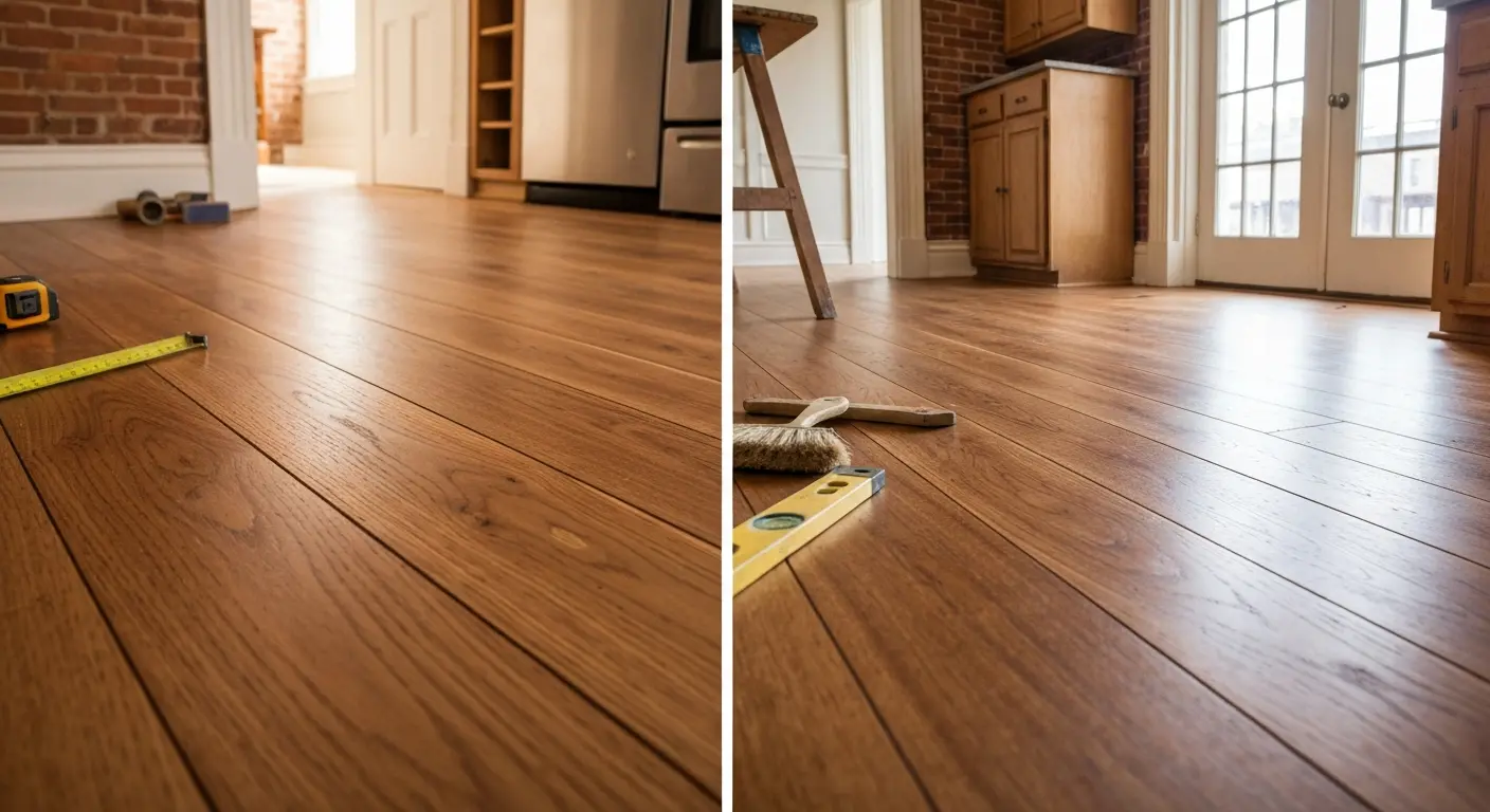 Kitchen flooring installation