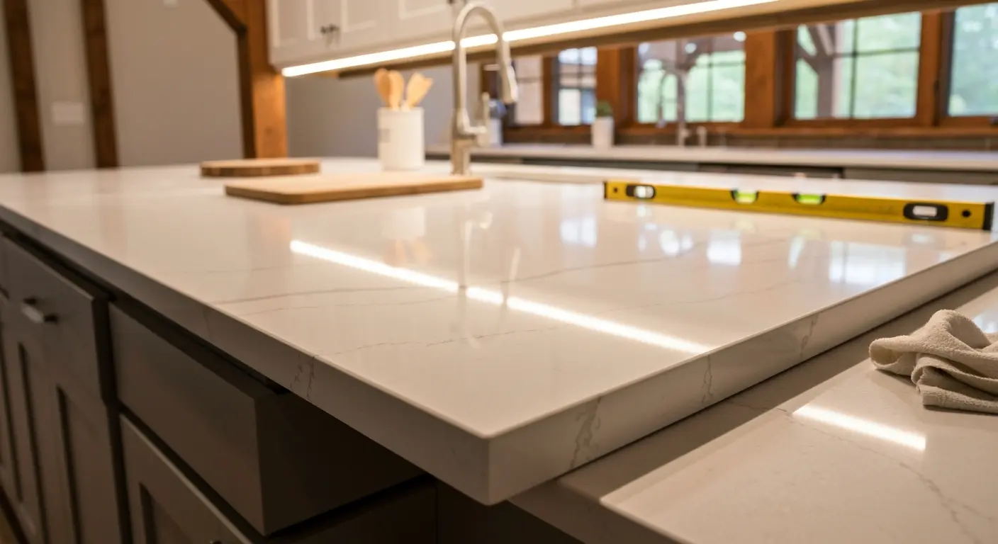 Kitchen countertop installation