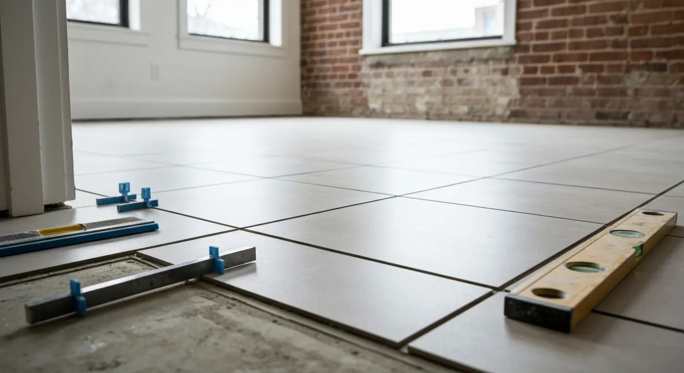 Kitchen floor tile