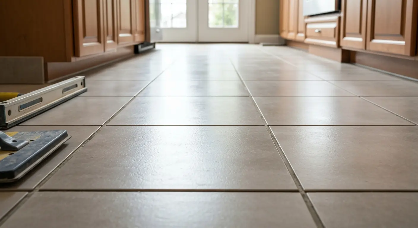 Kitchen flooring installation