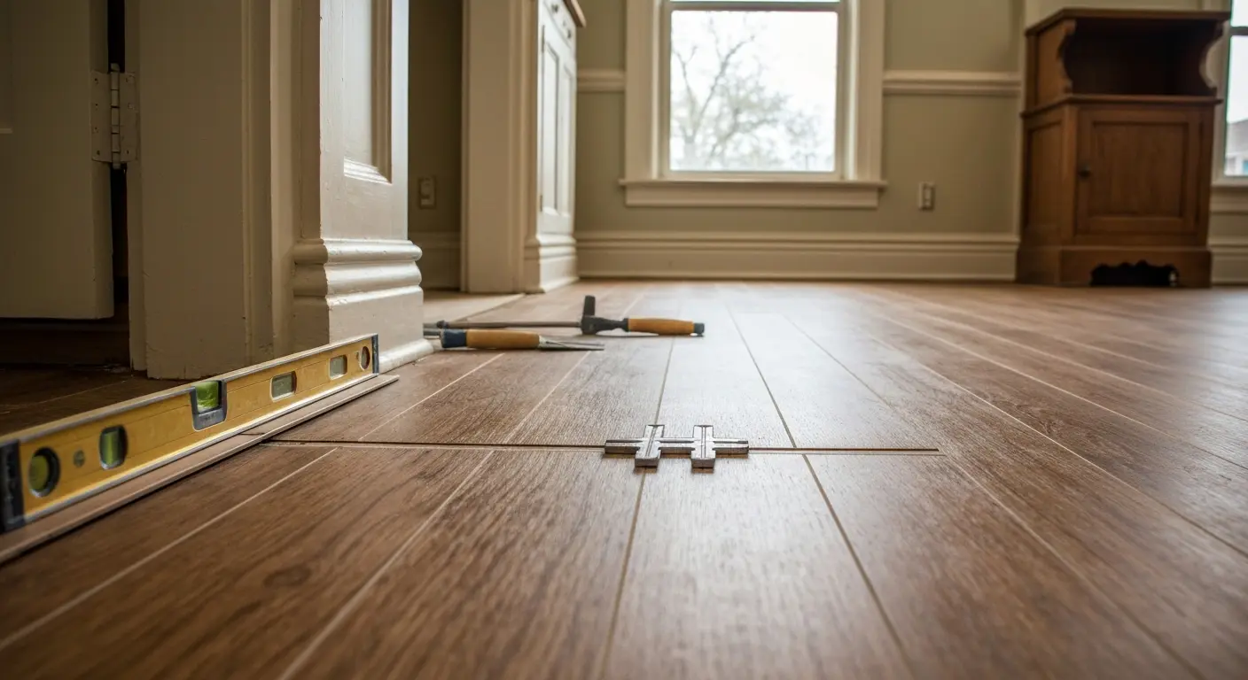 Kitchen flooring installation