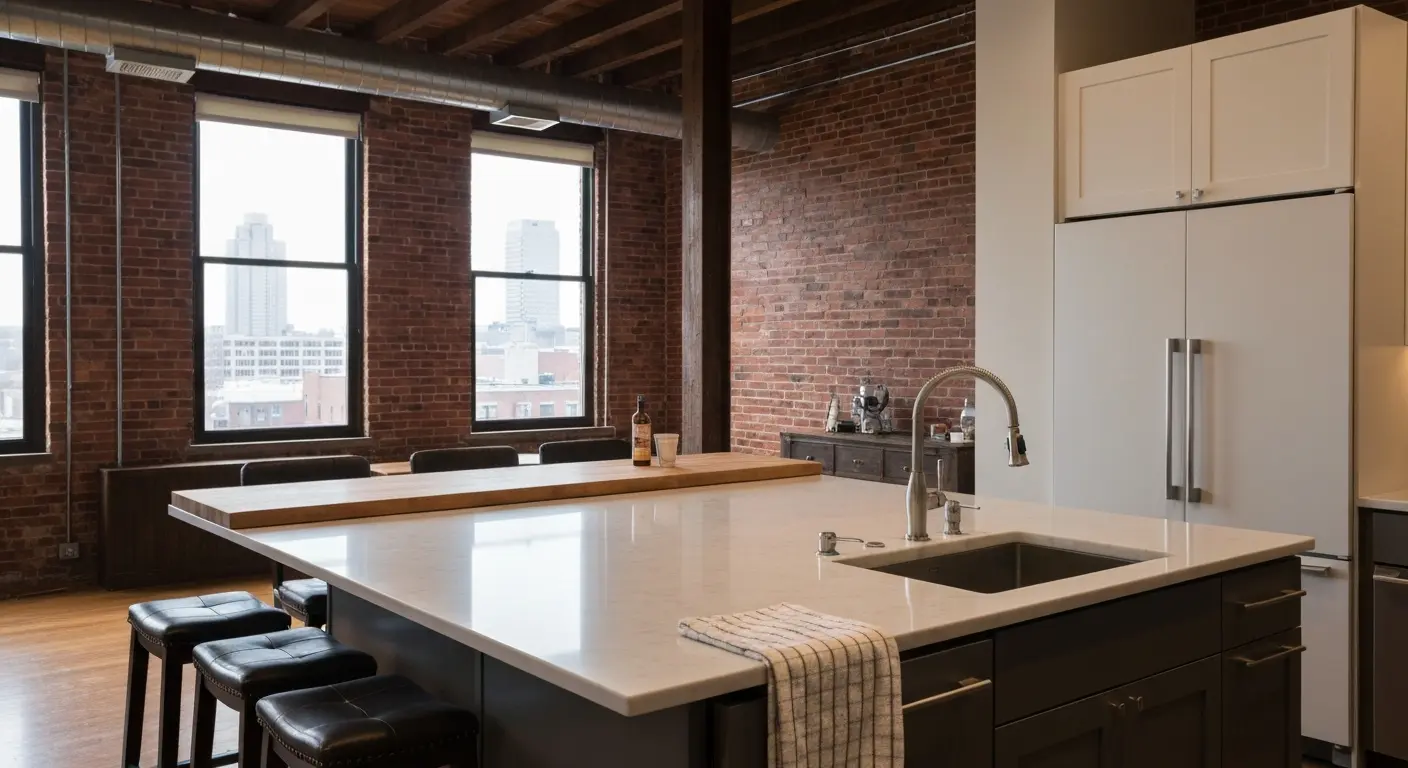 Kitchen island with seating