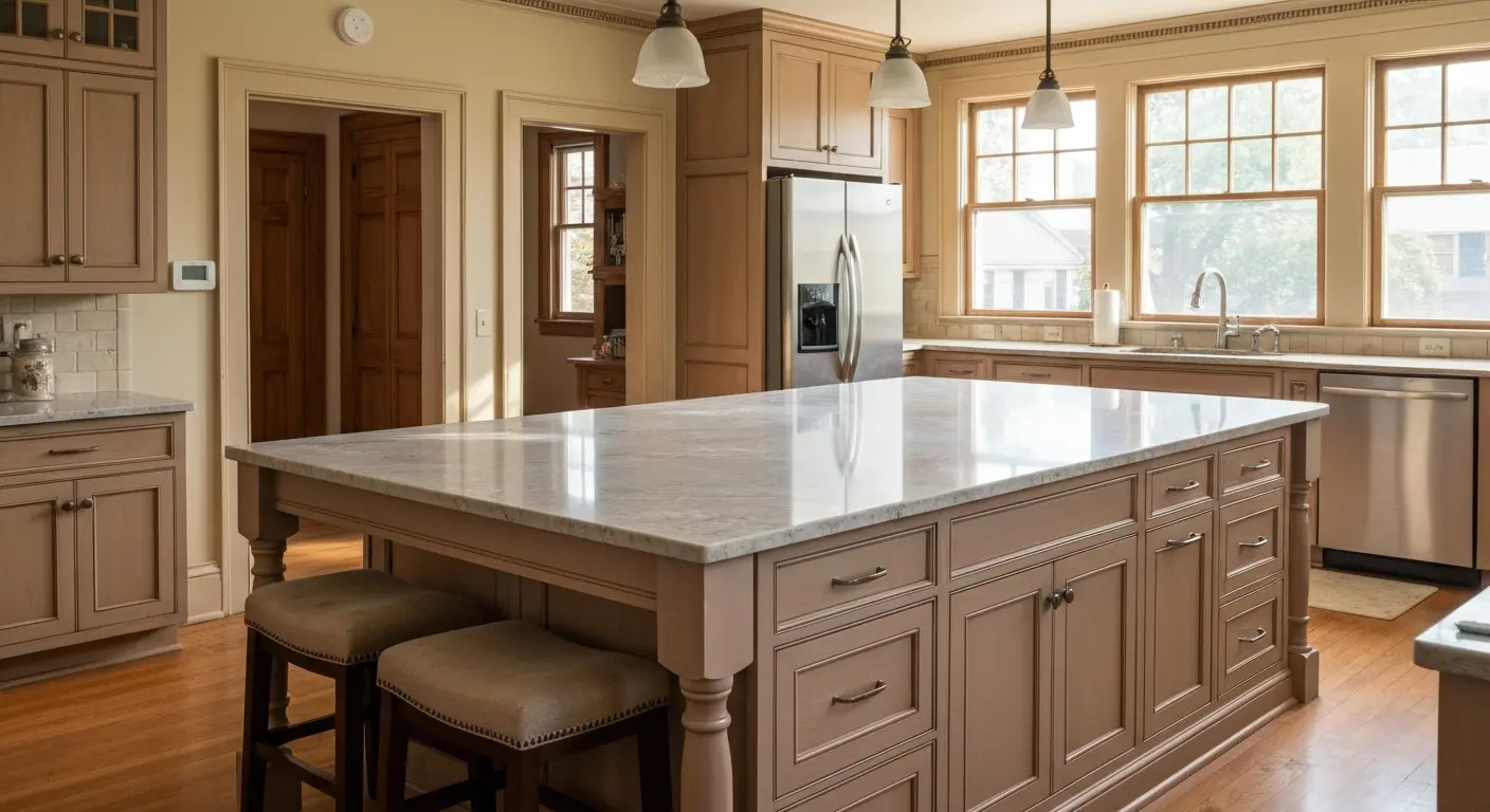 Kitchen island design and installation