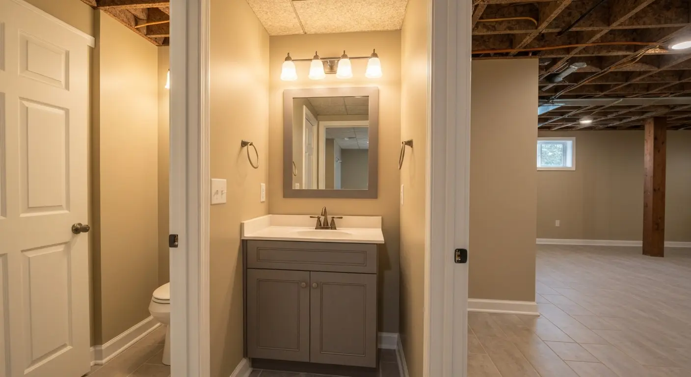 Bathroom in basement