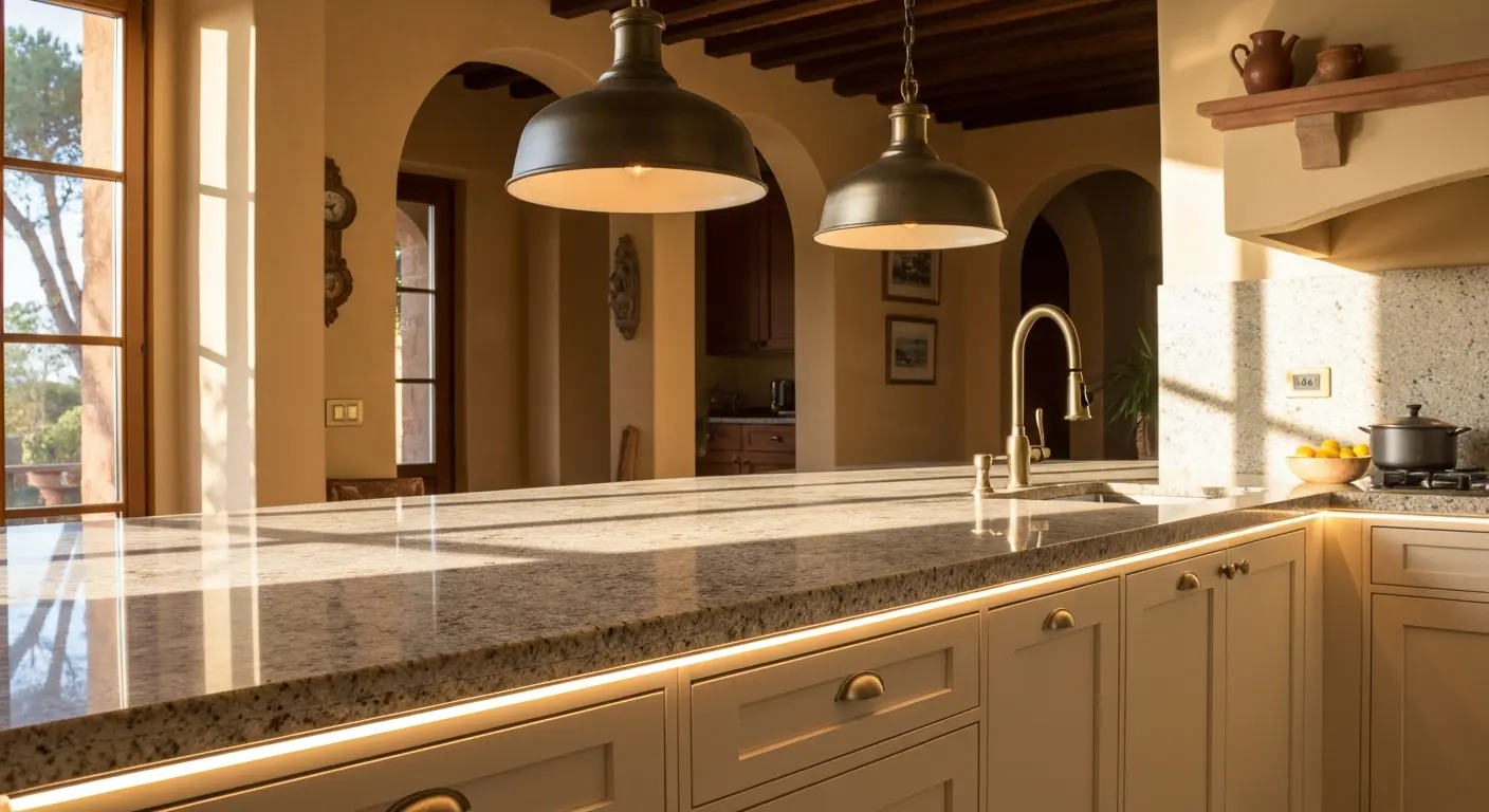 Kitchen lighting installation