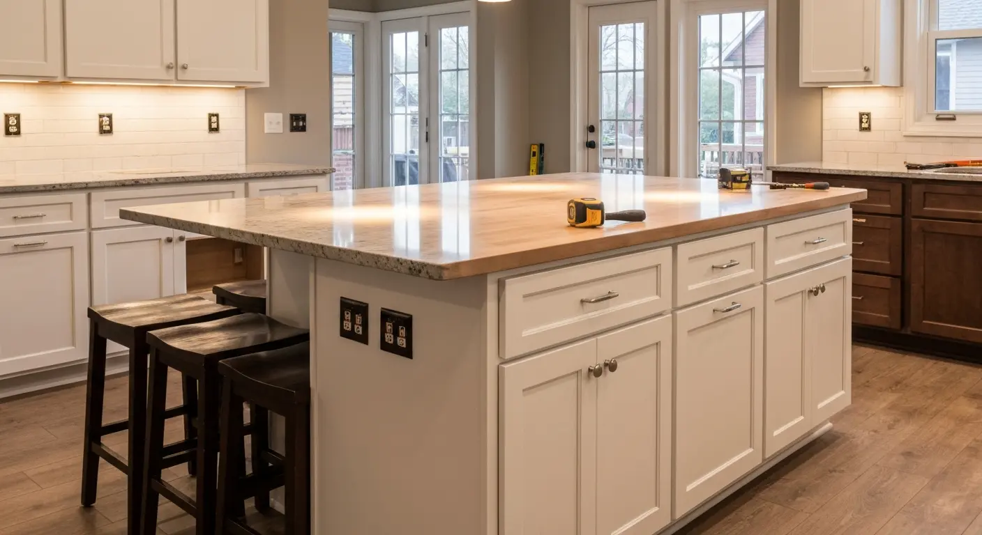 Custom kitchen island design