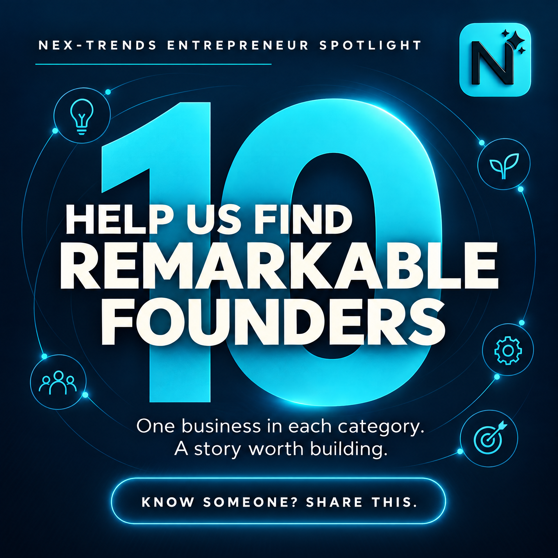 Nex-Trends Announces Entrepreneur Spotlight: 10 Businesses to Be Selected for a Special Growth Initiative
