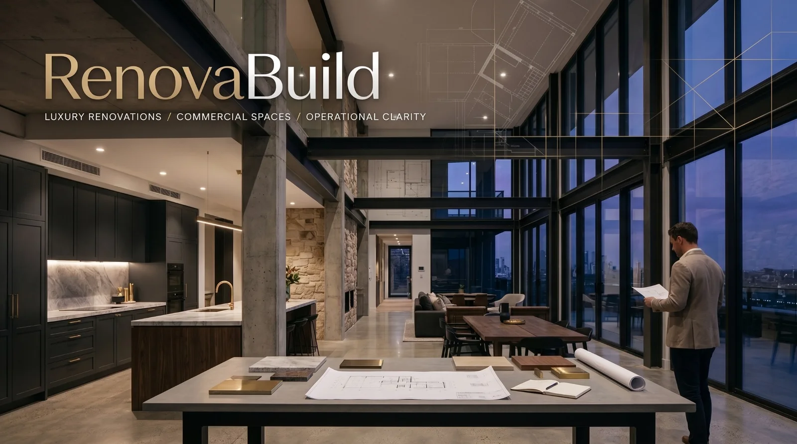 RenovaBuild luxury property transformation visual