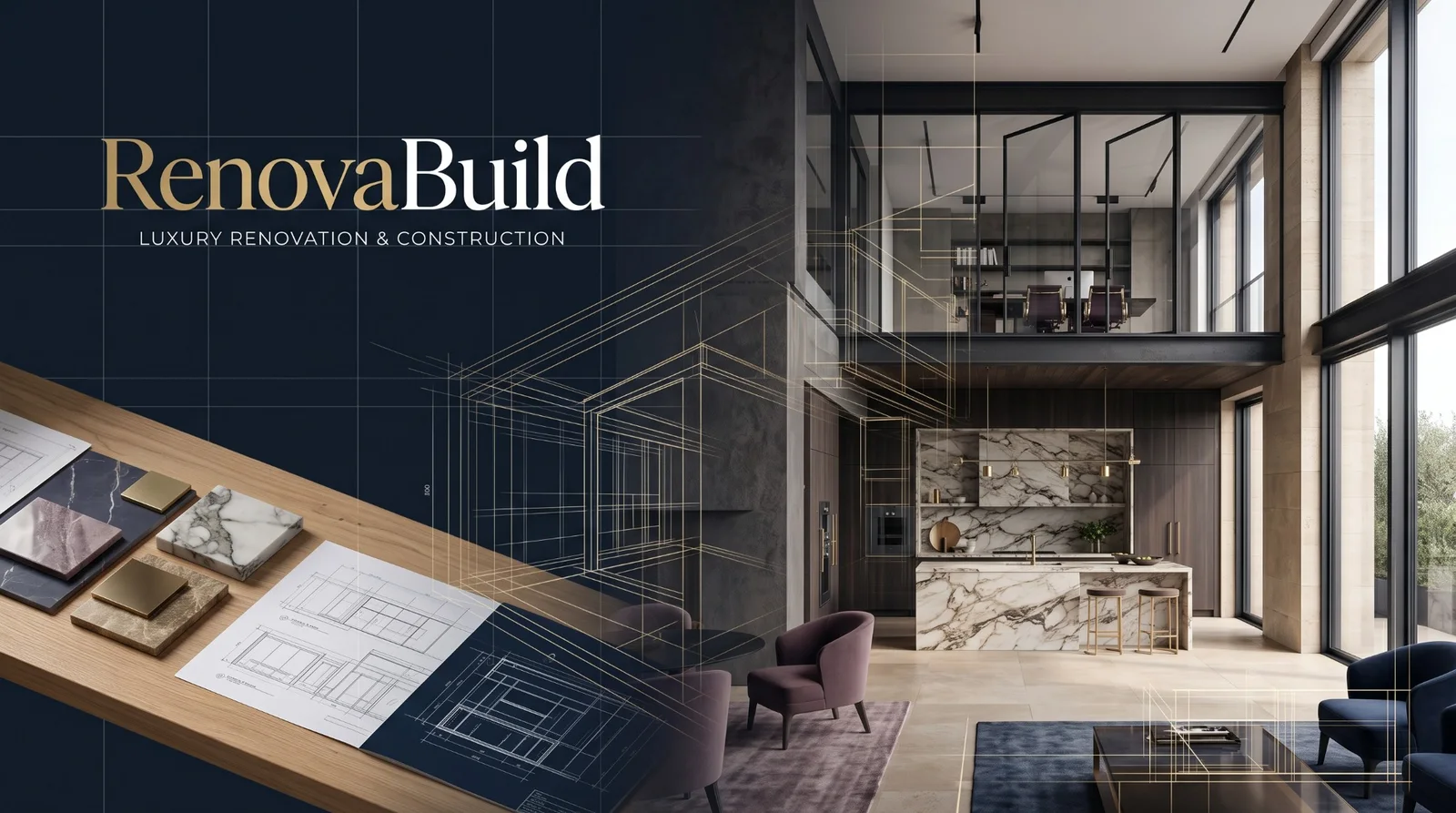 RenovaBuild luxury renovation portfolio visual