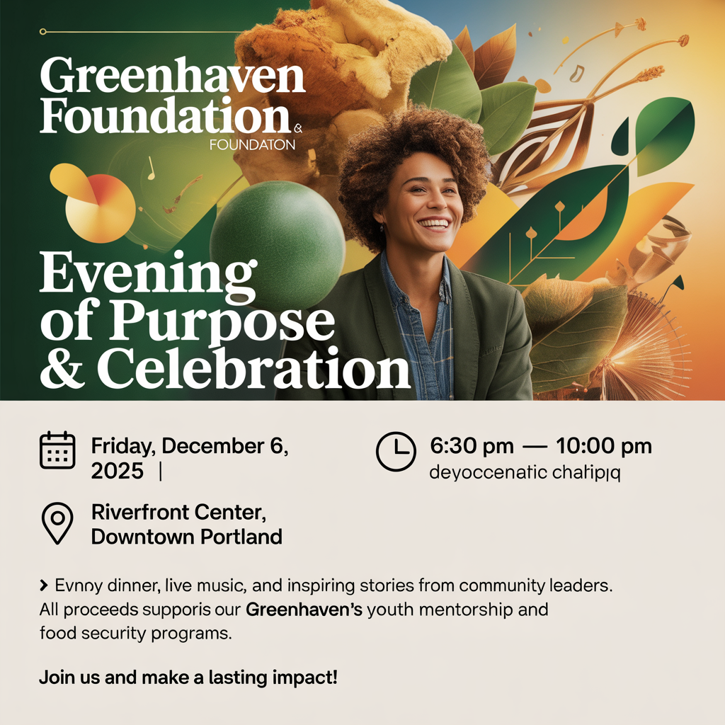 Evening of Purpose Event Flyer