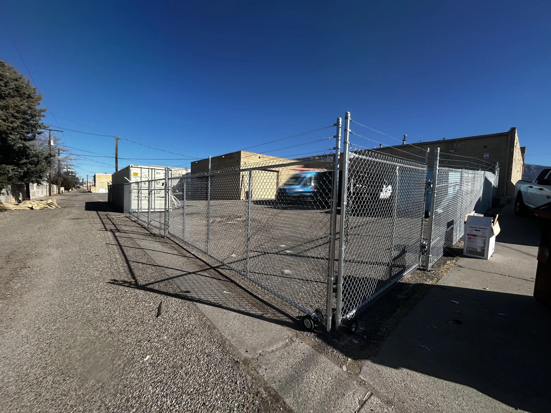 Chain-link enclosure and gate