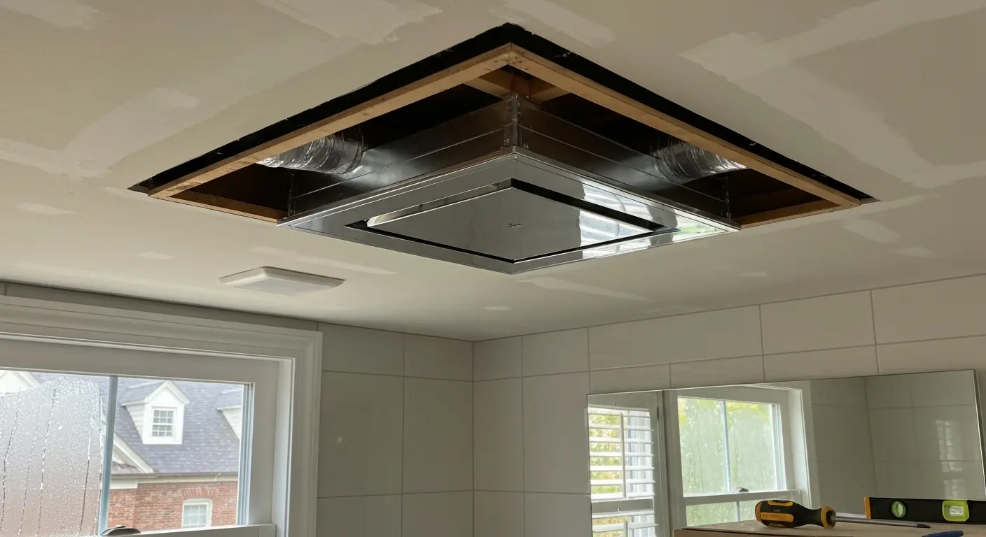 Ventilation fan in bathroom