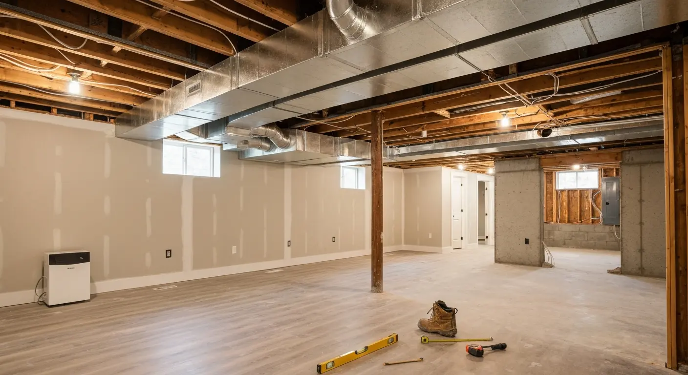 Basement finishing project