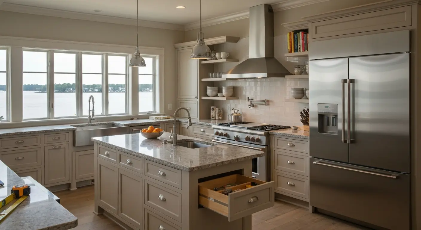 Kitchen remodel with island