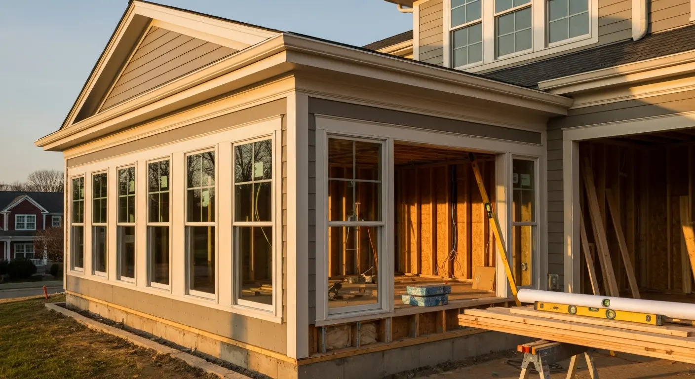 Room addition construction