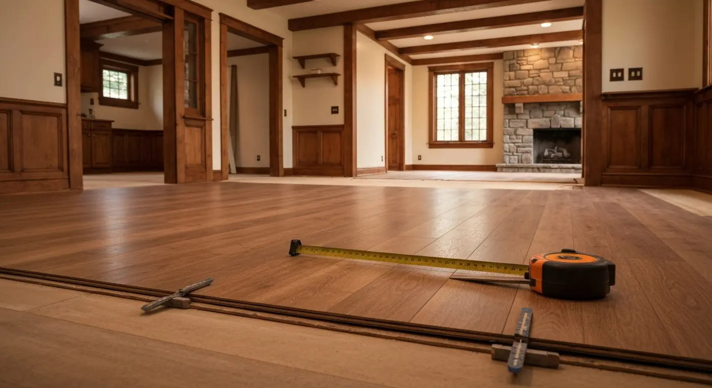 New flooring installation