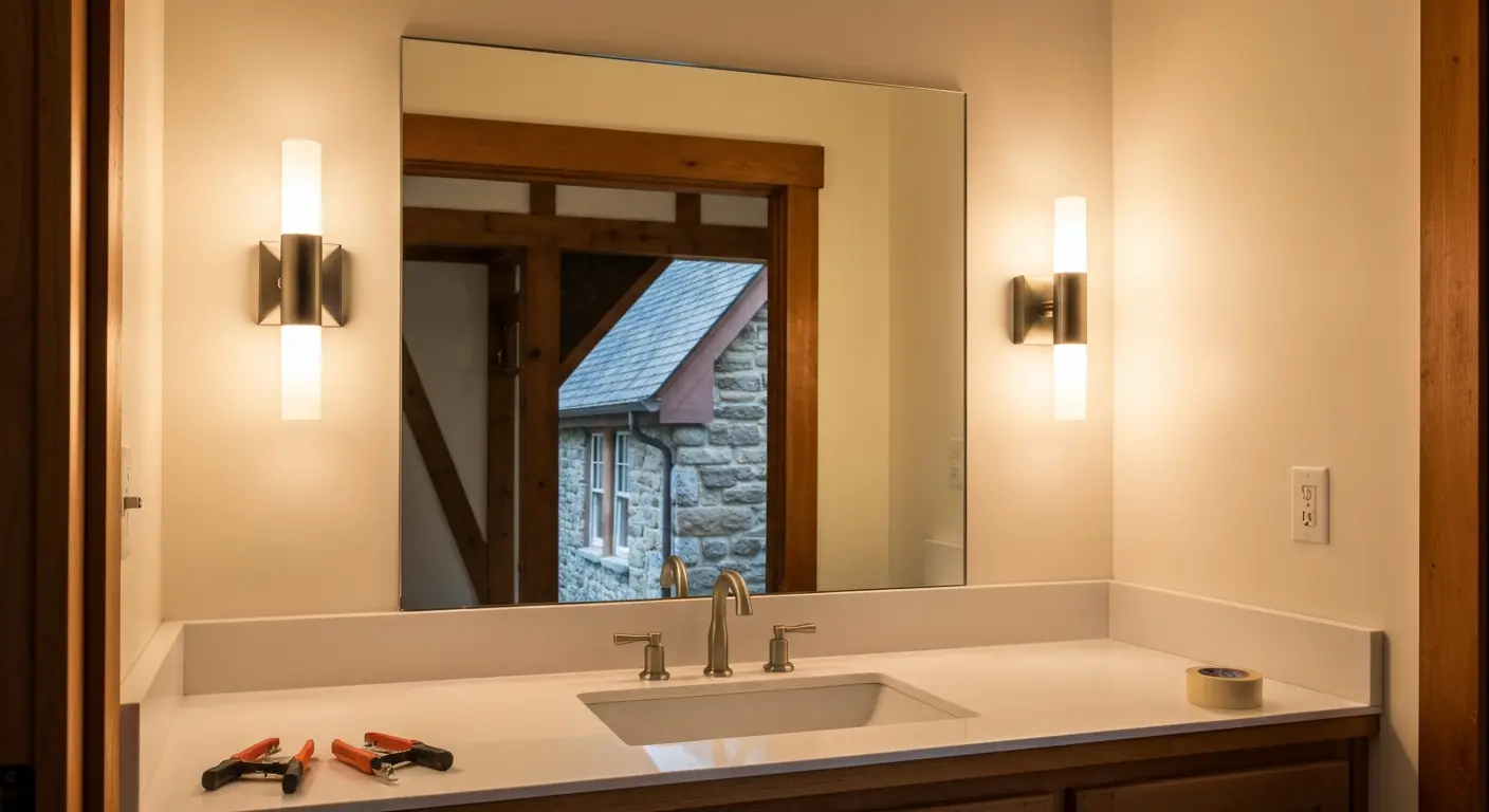 Vanity lighting installation