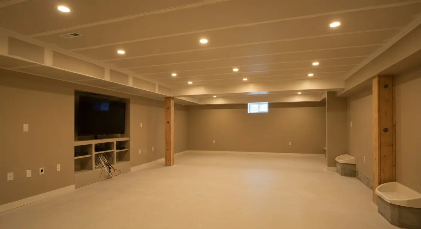 Finished basement project
