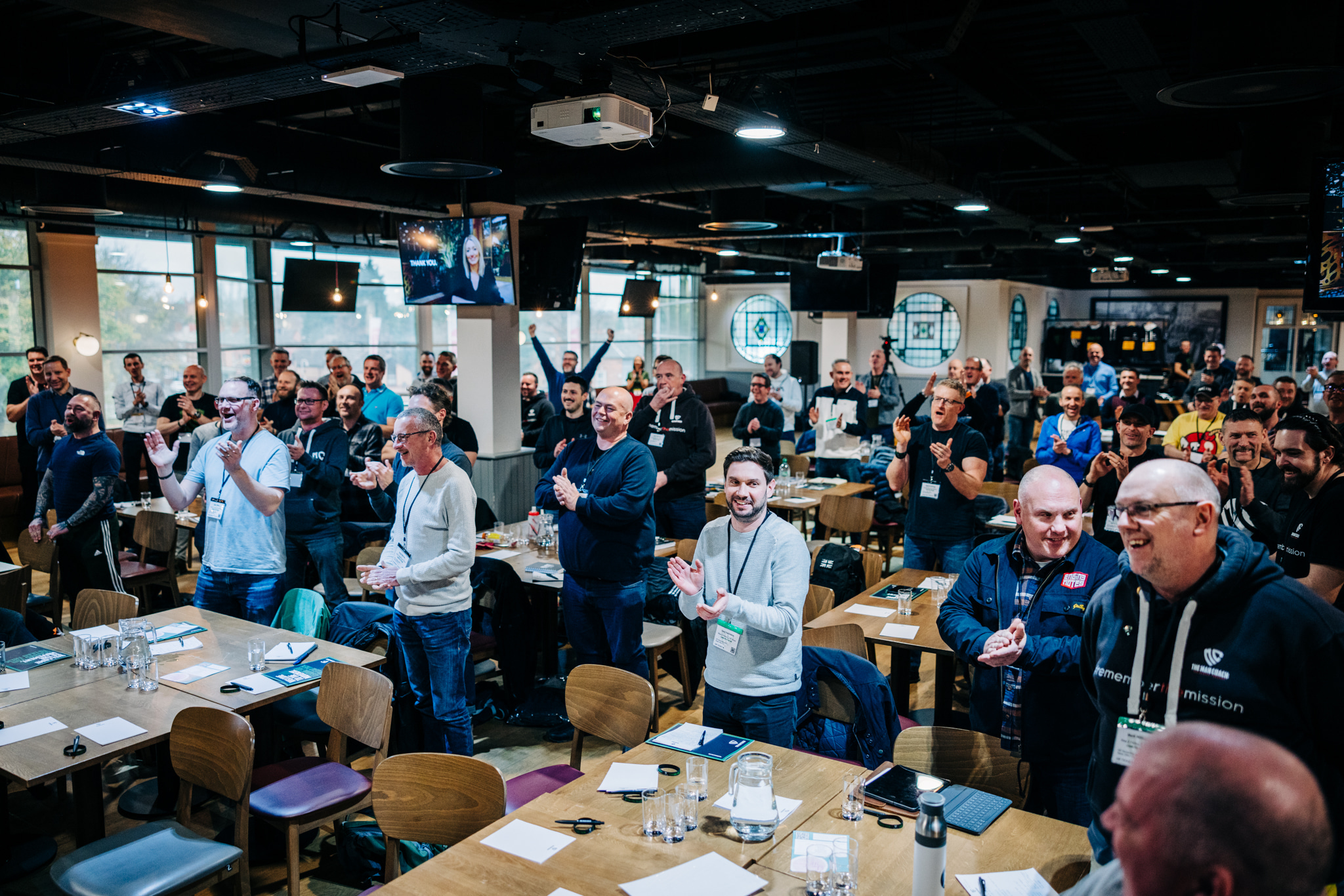 Men gathering for a Mission Pro live experience