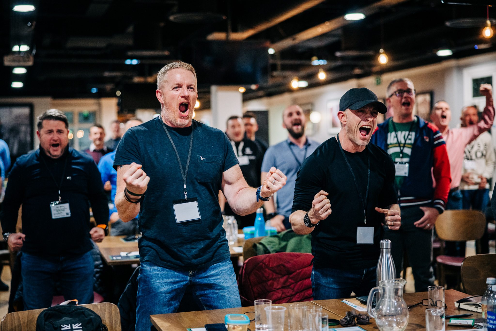 Men committing together during a Mission Pro experience