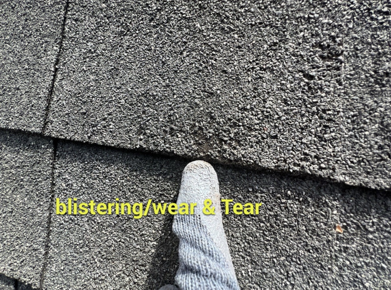 Roof blistering wear and tear