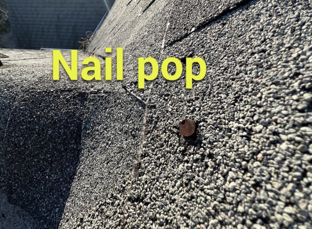 Roof nail pop